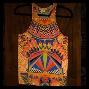 Multi-color Mara Hoffman racerback tank top!